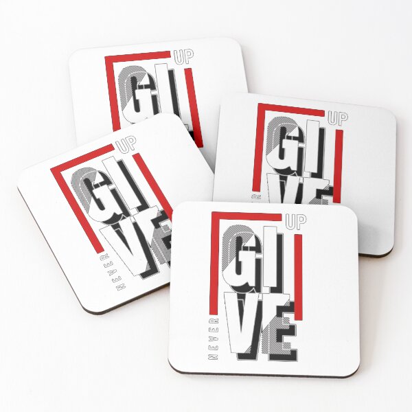 Aperçu de l'œuvre Never Give Up Minimalist Art créée et vendue par The Curated Palett.