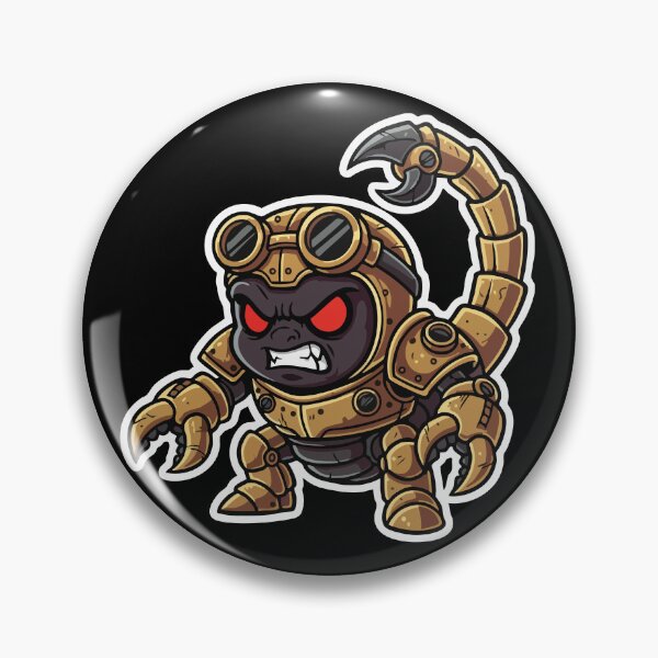 Item preview, Bionic Scorpion Steampunk Warrior Brass Rivets designed and sold by PixelStudioBe.