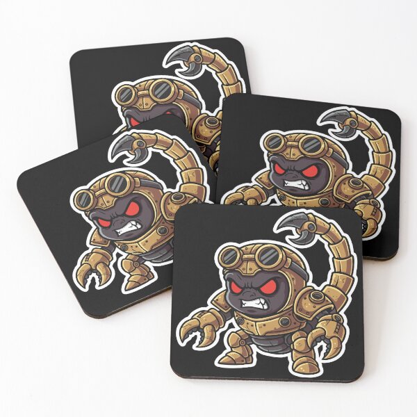 Item preview, Bionic Scorpion Steampunk Warrior Brass Rivets designed and sold by PixelStudioBe.