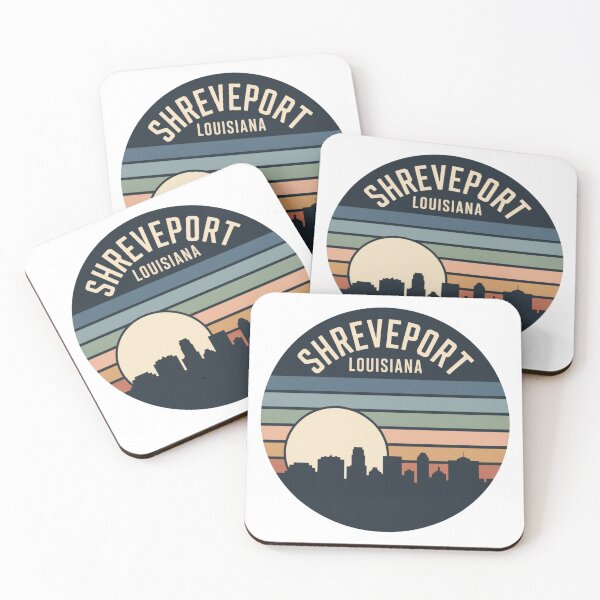 Item preview, Shreveport Louisiana: Muted Stripes Skyline  designed and sold by CircinusStore.