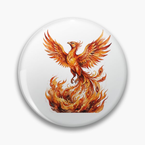 Item preview, Rising Phoenix — Watercolor Fire Bird Art Print | Mythical Rebirth Illustration designed and sold by ColdAngleArt.