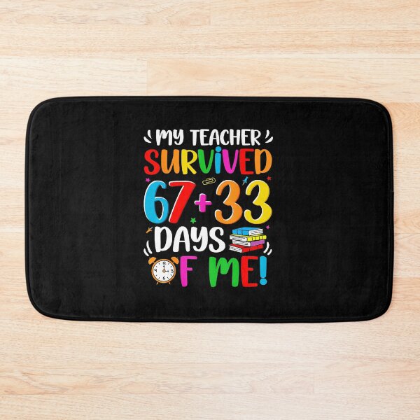 Item preview, My Teacher Survived 67+33 Days Of Me Funny School Humor designed and sold by gladysenglish.