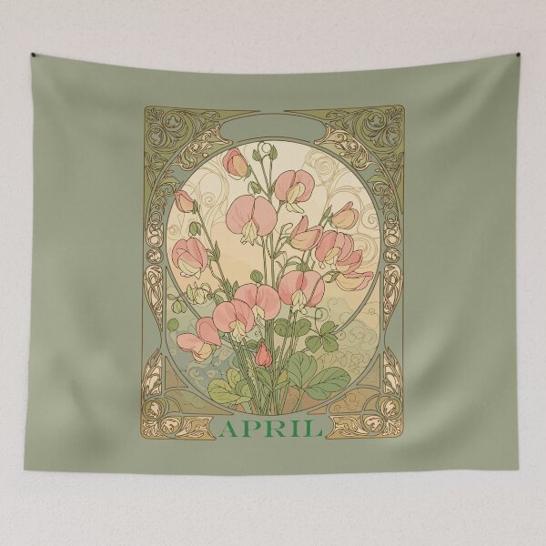 Item preview, Sweet Pea April Birth Month Flower designed and sold by taiche.