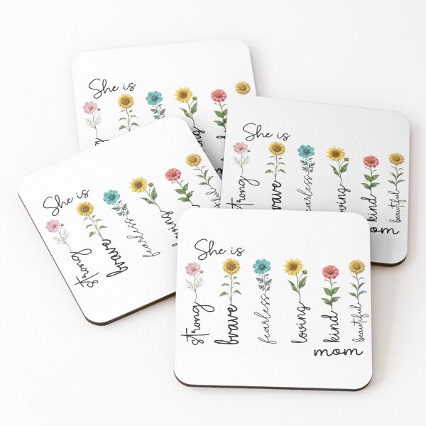 Item preview, Lovely Flower Design She is strong brave fearless loving kind beautiful Mom  designed and sold by ANNAE*.