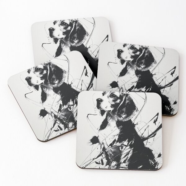 Item preview, Elegant Abstract beagle Portrait designed and sold by lautir.