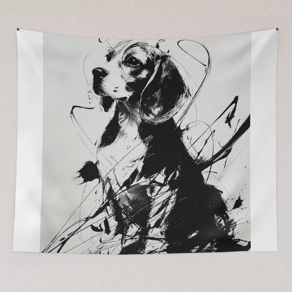Item preview, Elegant Abstract beagle Portrait designed and sold by lautir.