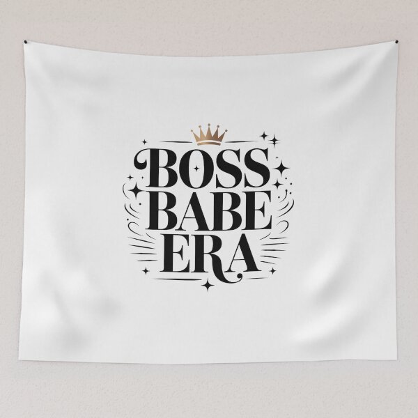 Item preview, Boss Babe Era Crown Typography. Empowered Women Aesthetic Quote Design designed and sold by Aarvya Fashion Club ( A.F.C ).