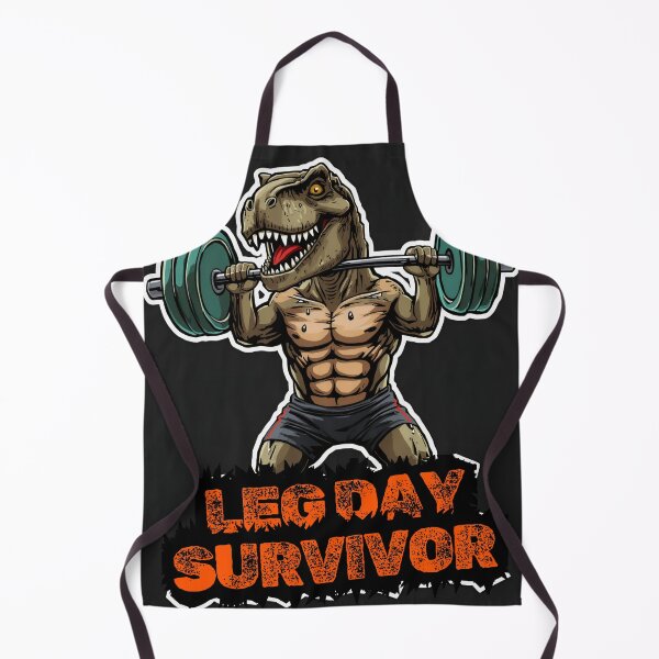 Item preview, Leg Day Survivor — T-Rex Deadlift Funny Gym Sticker designed and sold by AnkerShopping.