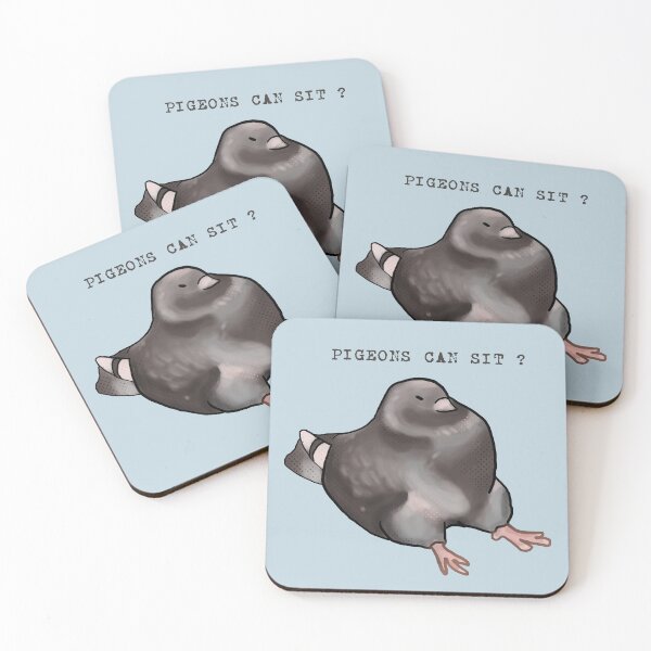Item preview, PIGEONS CAN SIT ? designed and sold by pinkybat.