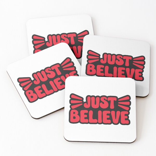 Item preview, ?? Just Believe - Inspirational and Positive Quote  designed and sold by FunSticky14.