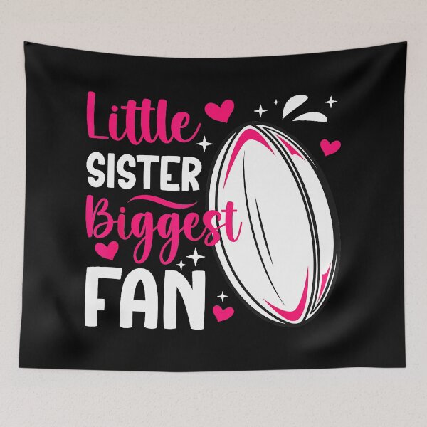 Item preview, Little Sister Biggest Fan Cheer Quote designed and sold by GabrieSketcham.
