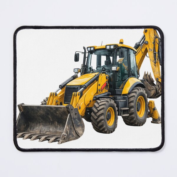 Item preview, Backhoe Loader Construction Machine Illustration – Heavy Equipment Art designed and sold by Radekku.