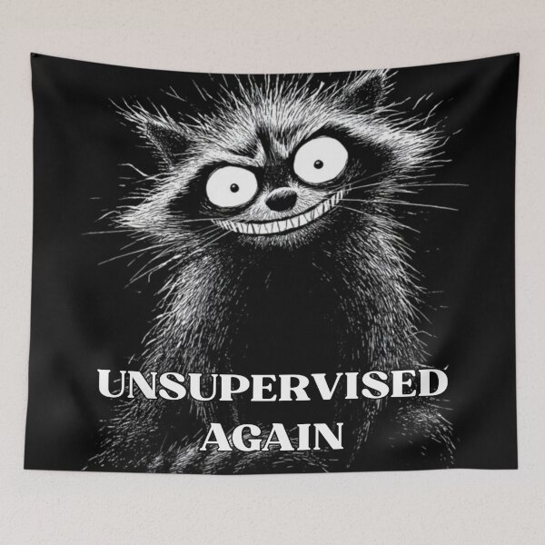 Item preview, Funny Raccoon Meme Collection – Unsupervised Again Raccoon Meme Chaotic Energy Funny Humor   designed and sold by MiraLumeStudio.
