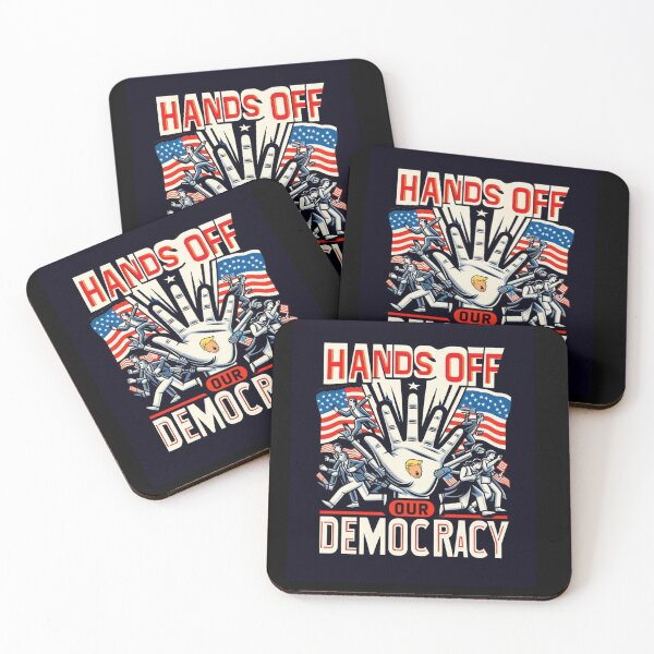 Item preview, Banner: Hands off our democracy designed and sold by JaroDesign2023.