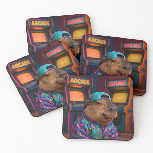 Item preview, 90s Arcade Skater Capybara designed and sold by Sybille-Yates.