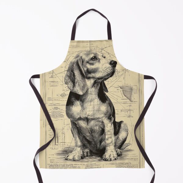 Item preview, Beagle Dog with Geometric Drawings designed and sold by lautir.