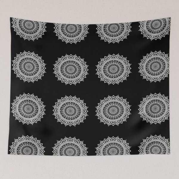 Item preview, Drawing of symmetrical detailed mandala art designed and sold by NivyasArtistry.