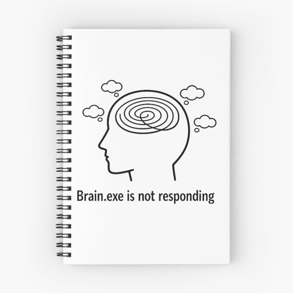 Item preview, Brain Not Responding Funny Minimalist Design designed and sold by Mix Mood.