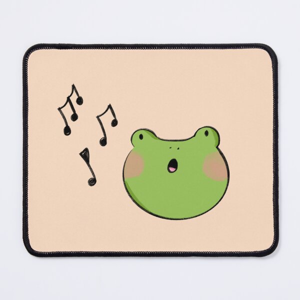 Item preview, Singing Frog Face | Cute Musical Frog Sticker designed and sold by autumn-acorns.