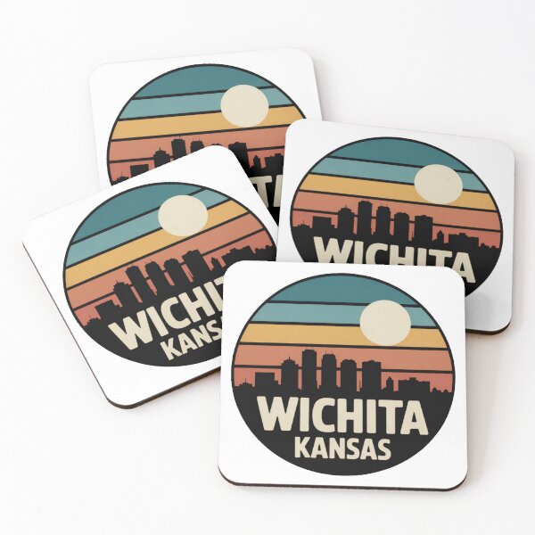Item preview, Wichita, KS | Sunset Skyline Teal Amber designed and sold by CircinusStore.