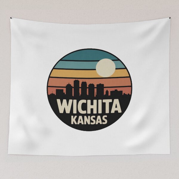 Item preview, Wichita, KS | Sunset Skyline Teal Amber designed and sold by CircinusStore.