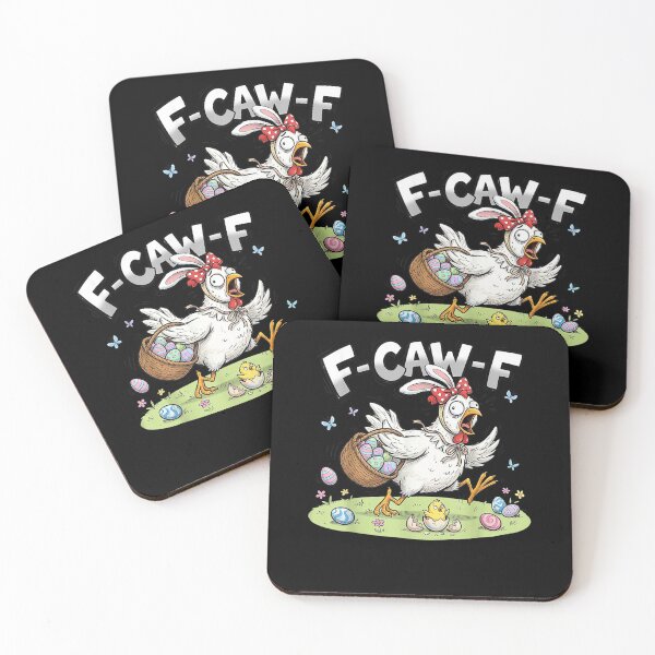 Item preview, F-Caw-F Chicken Bunny Rooster Meme Funny Easter Day  designed and sold by Juansustait.