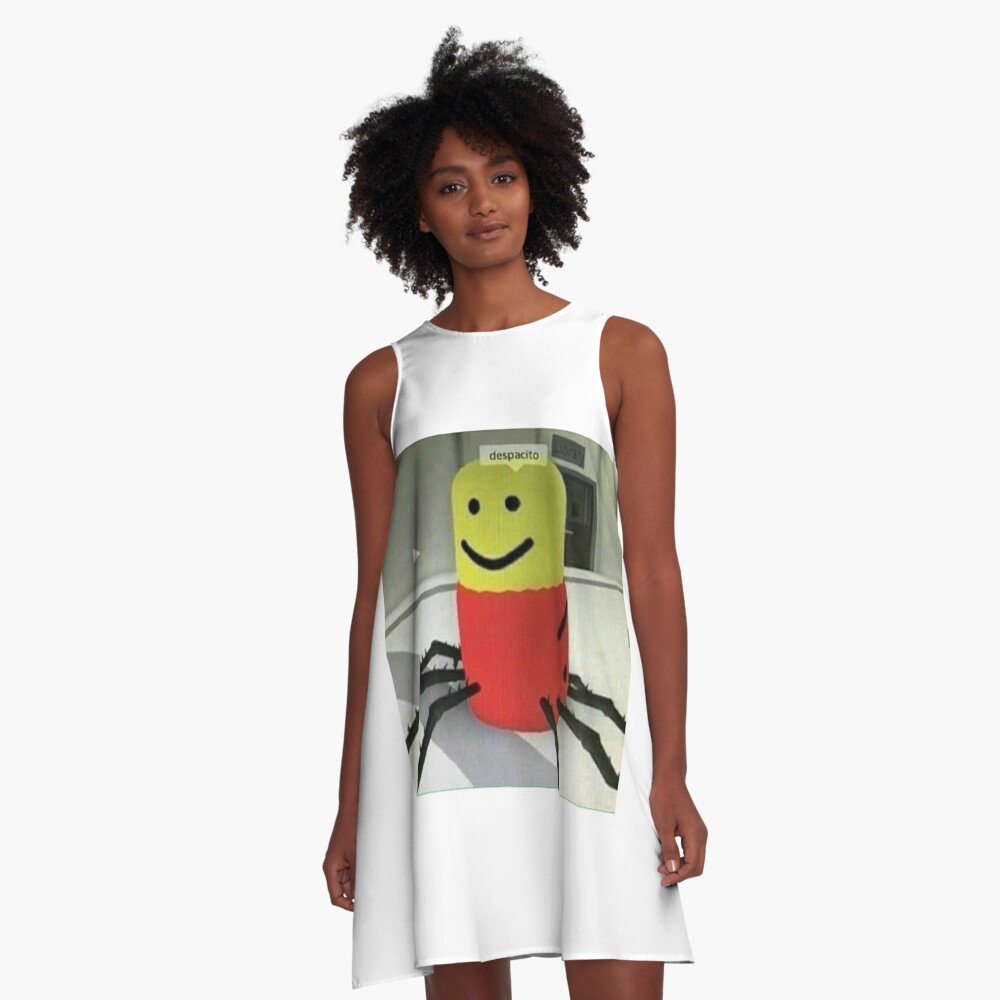 Despacito Spider A Line Dress By Owmyfoot2000 Redbubble - despacito lego roblox despacito spider