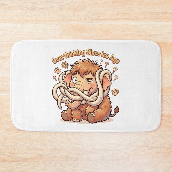Item preview, Woolly Mammoth - Overthinking Since Ice Age Tangled Tusks  designed and sold by WowDezign.