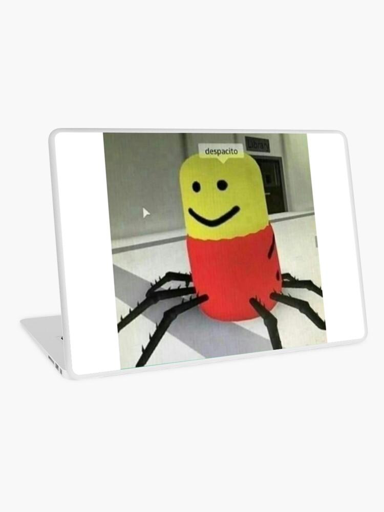 Despacito Spider Laptop Skin By Owmyfoot2000 Redbubble - roblox despacito spider 2 music video