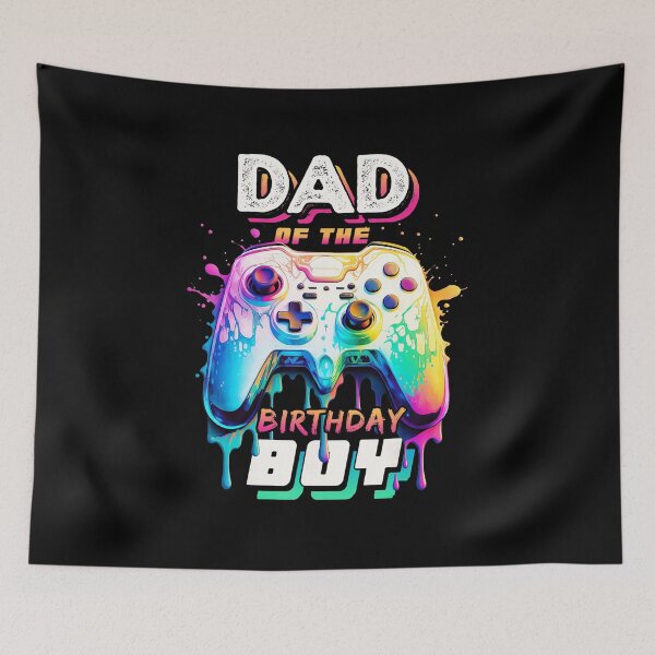Item preview, Dad of the Birthday Boy Gamer Neon Controller Party  designed and sold by FGTV2021.