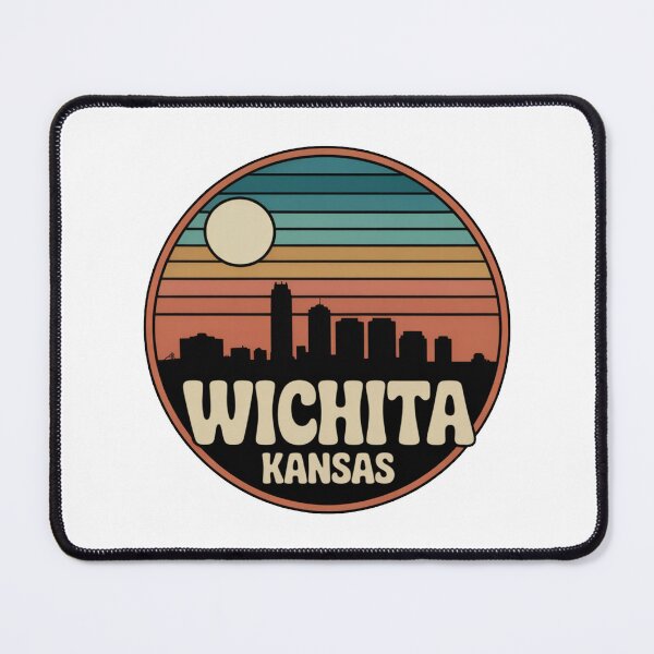 Item preview, Wichita, KS | Retro Sunset Skyline designed and sold by CircinusStore.
