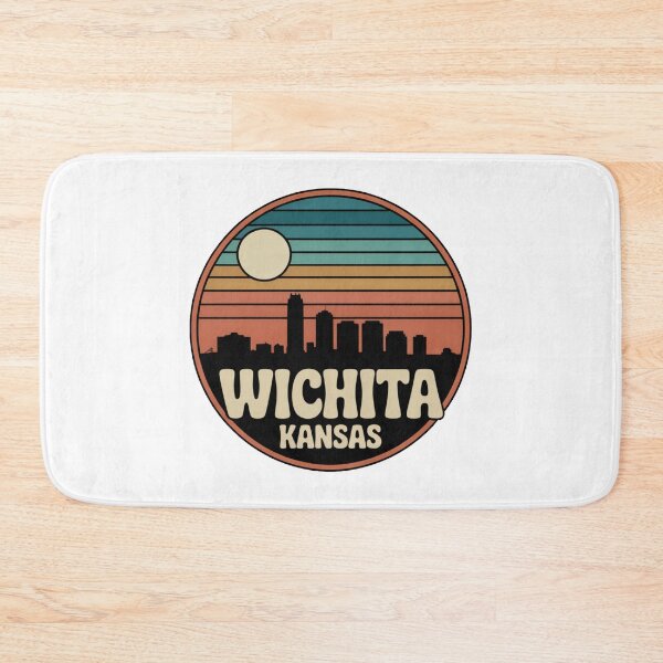 Item preview, Wichita, KS | Retro Sunset Skyline designed and sold by CircinusStore.