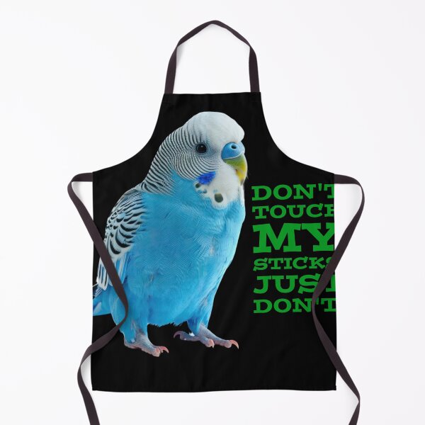 Item preview, Blue Quaker Parrot - Don't Touch My Sticks Funny Bird Art designed and sold by Mini Pixel Perfect Co..