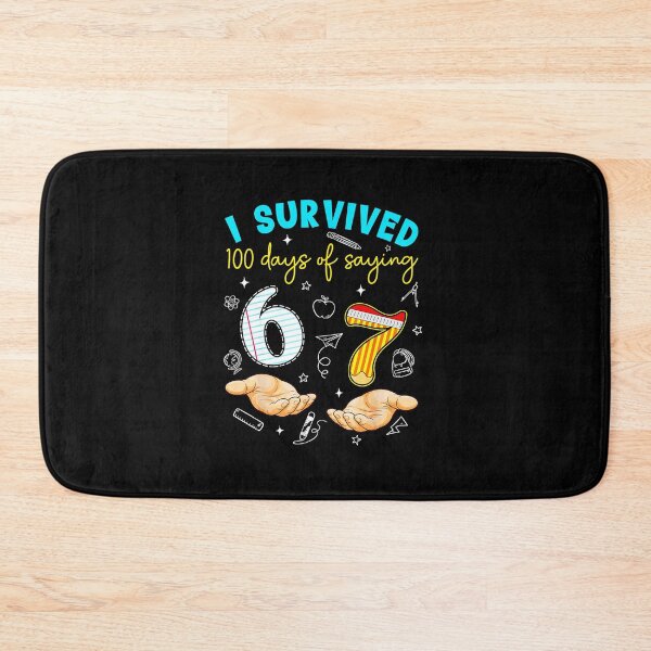 Item preview, I Survived 100 Days of Saying 7 Funny Math School designed and sold by gladysenglish.