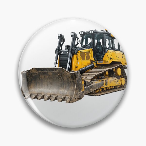 Item preview, Powerful Yellow Bulldozer – Heavy Construction Machinery Illustration designed and sold by Radekku.