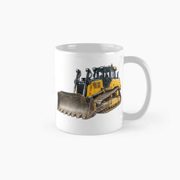 Item preview, Powerful Yellow Bulldozer – Heavy Construction Machinery Illustration designed and sold by Radekku.