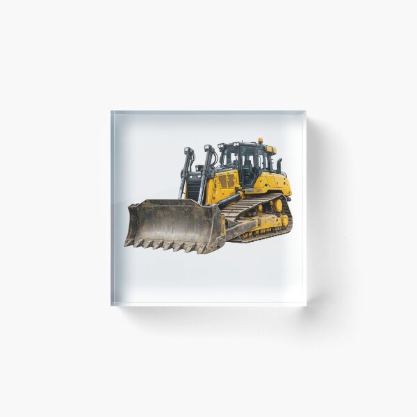 Item preview, Powerful Yellow Bulldozer – Heavy Construction Machinery Illustration designed and sold by Radekku.