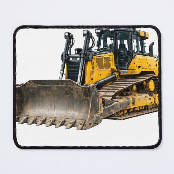 Item preview, Powerful Yellow Bulldozer – Heavy Construction Machinery Illustration designed and sold by Radekku.