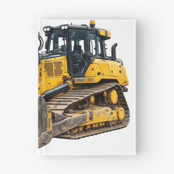 Item preview, Powerful Yellow Bulldozer – Heavy Construction Machinery Illustration designed and sold by Radekku.