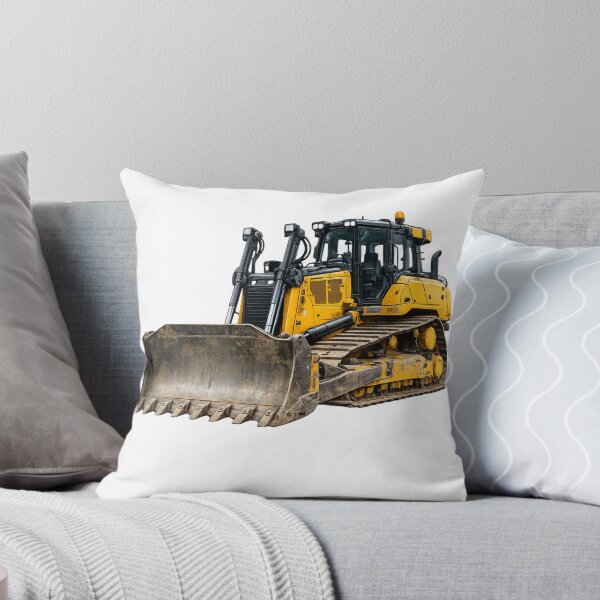 Item preview, Powerful Yellow Bulldozer – Heavy Construction Machinery Illustration designed and sold by Radekku.