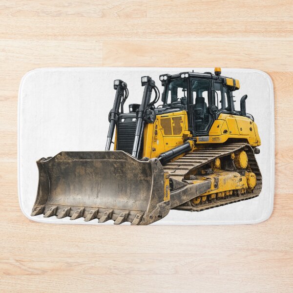 Item preview, Powerful Yellow Bulldozer – Heavy Construction Machinery Illustration designed and sold by Radekku.