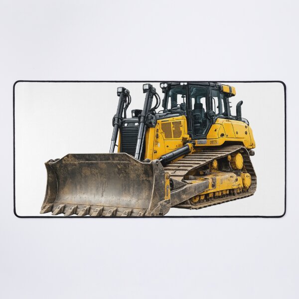 Item preview, Powerful Yellow Bulldozer – Heavy Construction Machinery Illustration designed and sold by Radekku.