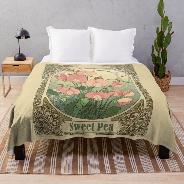 Item preview, Stylized Sweet Pea Birth Month Flower designed and sold by taiche.