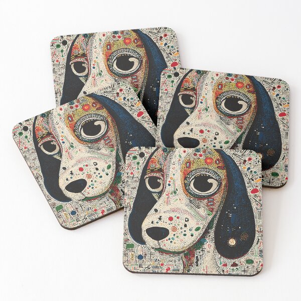 Item preview, Playful Abstract beagle Portrait designed and sold by lautir.
