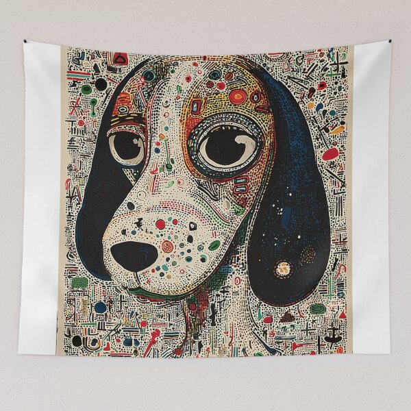 Item preview, Playful Abstract beagle Portrait designed and sold by lautir.