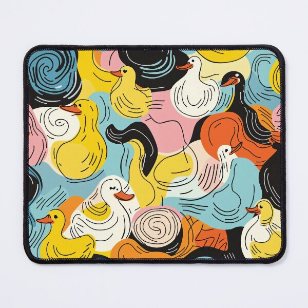 Item preview, Cute Funny Ducks abstract repeated design designed and sold by Rhu Creations.