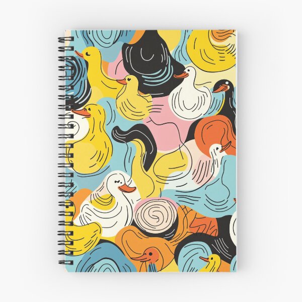 Item preview, Cute Funny Ducks abstract repeated design designed and sold by Rhu Creations.