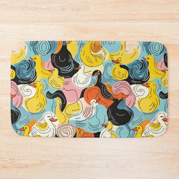 Item preview, Cute Funny Ducks abstract repeated design designed and sold by Rhu Creations.