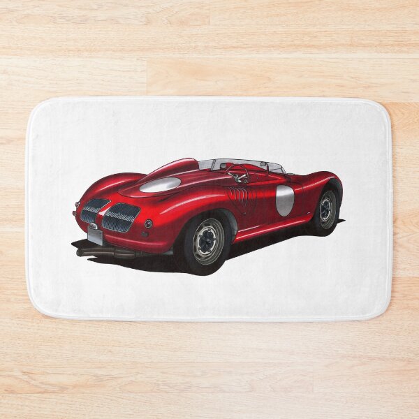Item preview, Exclusive drawing legendary germany red racing car 718 RSK Spyder Targa Florio with flat air cooled engine designed and sold by Cars23.