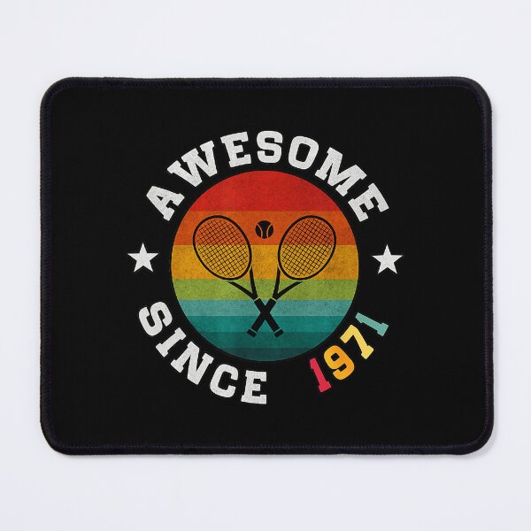 Item preview, Awesome Since 1971 Tennis Vintage Retro Birthday designed and sold by WayTBeenkenArt.